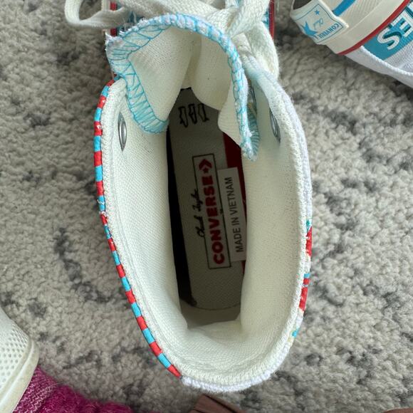 New Converse Chuck 70 Hi Frozen Treats Shoes Ice Cream Blue Red Youth 1Y - Picture 10 of 11